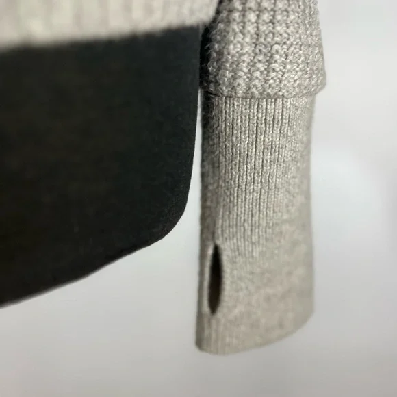 Market & Spruce Light Gray Cowl Neck Sweater - Picture 3 of 6